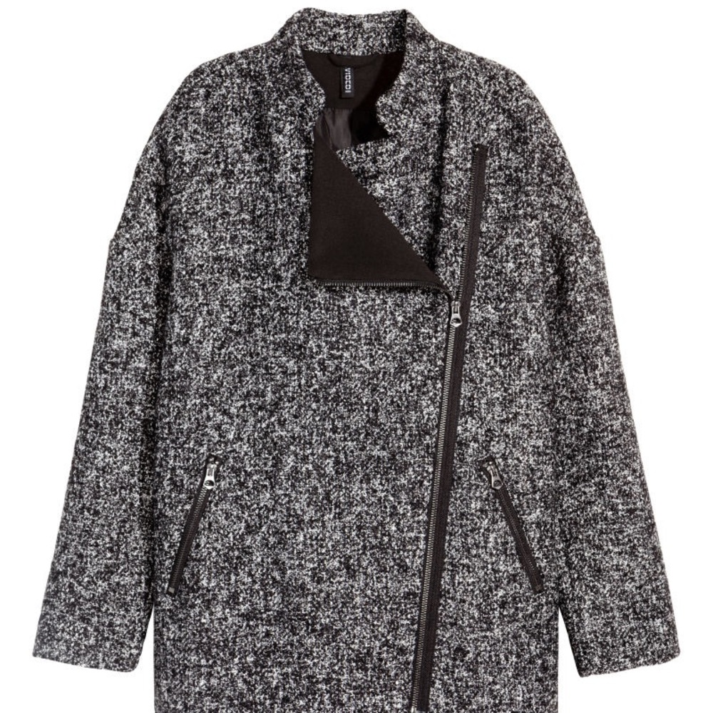 H&M DIVIDED Wool-Blend Bouclé Coat